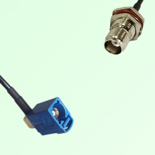 FAKRA SMB C 5005 blue Female Jack RA to TNC Bulkhead Female Jack Cable FAKRA SMB C 5005 blue Female Jack RA to TNC Bulkhead Female Jack Cable