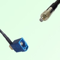 FAKRA SMB C 5005 blue Female Jack Right Angle to TS9 Female Jack Cable FAKRA SMB C 5005 blue Female Jack Right Angle to TS9 Female Jack Cable