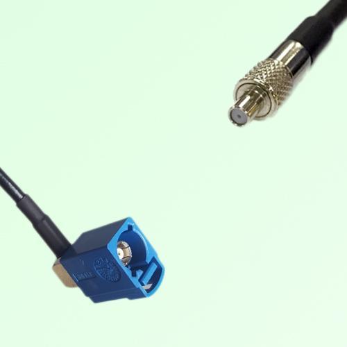 FAKRA SMB C 5005 blue Female Jack Right Angle to TS9 Female Jack Cable FAKRA SMB C 5005 blue Female Jack Right Angle to TS9 Female Jack Cable