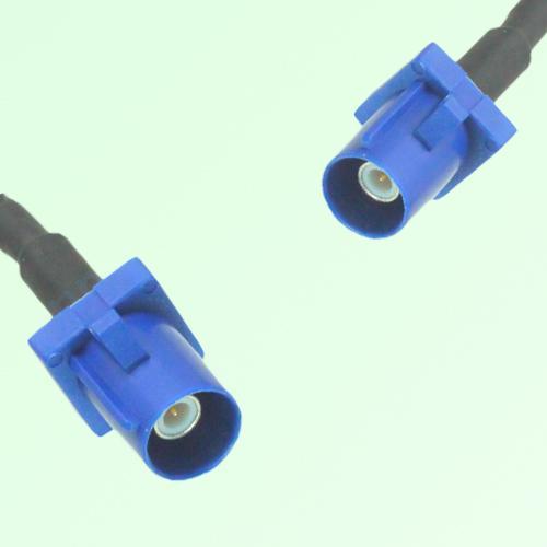 FAKRA SMB C 5005 blue Male Plug to C 5005 blue Male Plug Cable