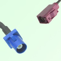 FAKRA SMB C 5005 blue Male Plug to D 4004 bordeaux Female Jack Cable FAKRA SMB C 5005 blue Male Plug to D 4004 bordeaux Female Jack Cable