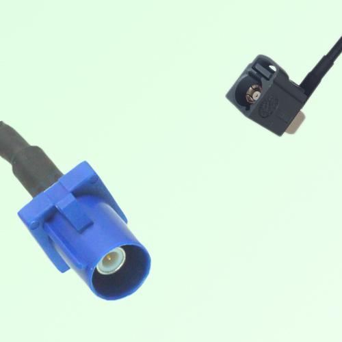 FAKRA SMB C 5005 blue Male Plug to G 7031 grey Female Jack RA Cable