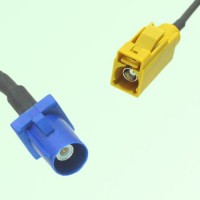FAKRA SMB C 5005 blue Male Plug to K 1027 Curry Female Jack Cable FAKRA SMB C 5005 blue Male Plug to K 1027 Curry Female Jack Cable