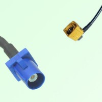 FAKRA SMB C 5005 blue Male Plug to K 1027 Curry Female Jack RA Cable FAKRA SMB C 5005 blue Male Plug to K 1027 Curry Female Jack RA Cable