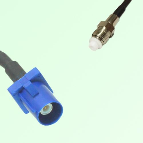 FAKRA SMB C 5005 blue Male Plug to FME Female Jack Cable