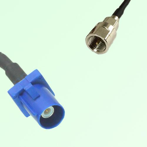 FAKRA SMB C 5005 blue Male Plug to FME Male Plug Cable