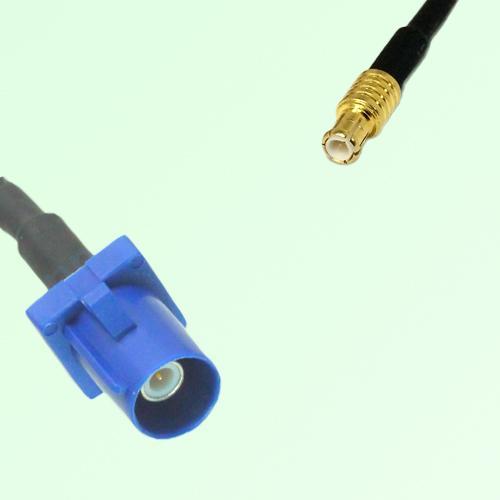 FAKRA SMB C 5005 blue Male Plug to MCX Male Plug Cable
