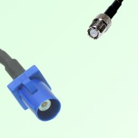 FAKRA SMB C 5005 blue Male Plug to Mini UHF Female Jack Cable FAKRA SMB C 5005 blue Male Plug to Mini UHF Female Jack Cable