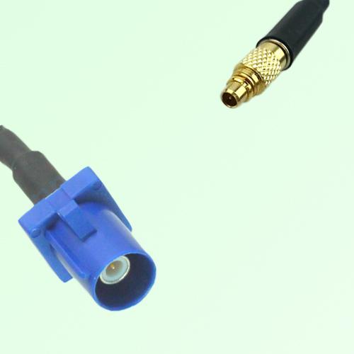 FAKRA SMB C 5005 blue Male Plug to MMCX Male Plug Cable