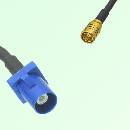 FAKRA SMB C 5005 blue Male Plug to SMB Female Jack Cable