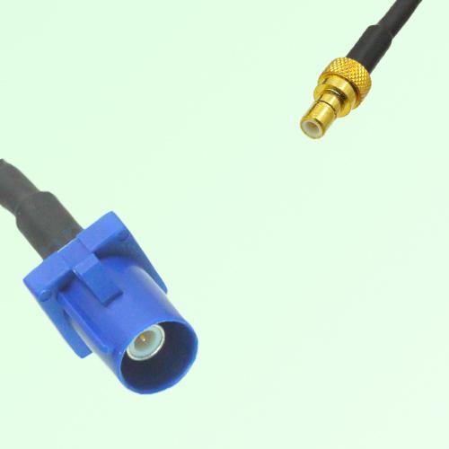 FAKRA SMB C 5005 blue Male Plug to SMB Male Plug Cable