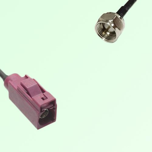 FAKRA SMB D 4004 bordeaux Female Jack to F Male Plug Cable FAKRA SMB D 4004 bordeaux Female Jack to F Male Plug Cable