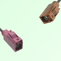 FAKRA SMB D 4004 bordeaux Female Jack to F 8011 brown Female Cable