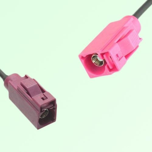 FAKRA SMB D 4004 bordeaux Female Jack to H 4003 violet Female Cable FAKRA SMB D 4004 bordeaux Female Jack to H 4003 violet Female Cable