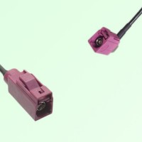 FAKRA SMB D 4004 bordeaux Female Jack to H 4003 violet Female RA Cable