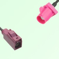 FAKRA SMB D 4004 bordeaux Female Jack to H 4003 violet Male Plug Cable