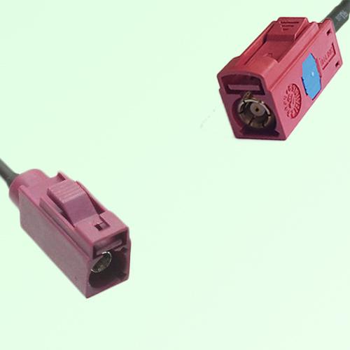 FAKRA SMB D 4004 bordeaux Female to L 3002 carmin red Female Cable