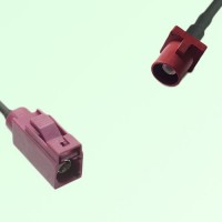 FAKRA SMB D 4004 bordeaux Female Jack to L 3002 carmin red Male Cable