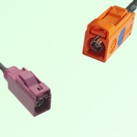 FAKRA SMB D 4004 bordeaux Female to M 2003 pastel orange Female Cable FAKRA SMB D 4004 bordeaux Female to M 2003 pastel orange Female Cable