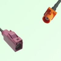 FAKRA SMB D 4004 bordeaux Female to M 2003 pastel orange Male Cable FAKRA SMB D 4004 bordeaux Female to M 2003 pastel orange Male Cable