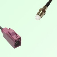 FAKRA SMB D 4004 bordeaux Female Jack to FME Female Jack Cable