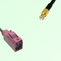 FAKRA SMB D 4004 bordeaux Female Jack to MCX Male Plug Cable