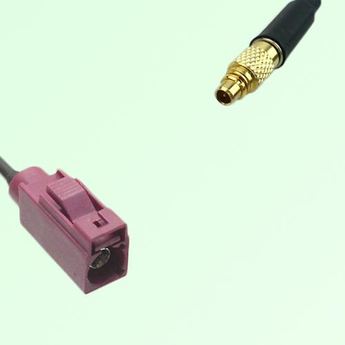 FAKRA SMB D 4004 bordeaux Female Jack to MMCX Male Plug Cable