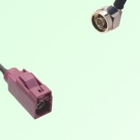 FAKRA SMB D 4004 bordeaux Female Jack to N Male Plug Right Angle Cable FAKRA SMB D 4004 bordeaux Female Jack to N Male Plug Right Angle Cable