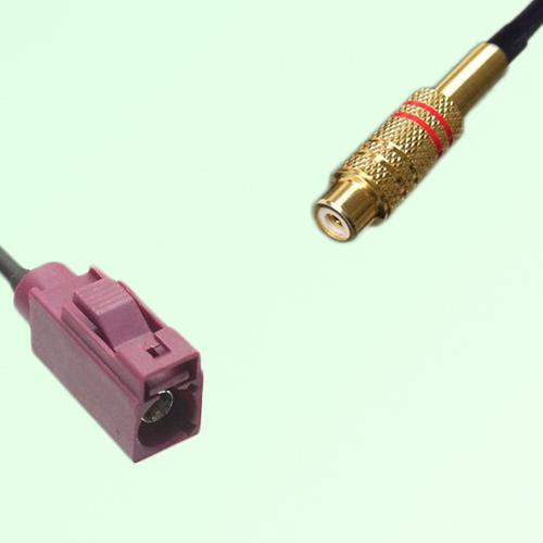 FAKRA SMB D 4004 bordeaux Female Jack to RCA Female Jack Cable FAKRA SMB D 4004 bordeaux Female Jack to RCA Female Jack Cable