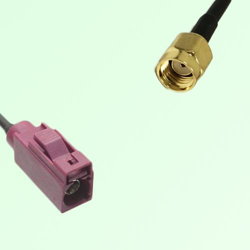 FAKRA SMB D 4004 bordeaux Female Jack to RP SMA Male Plug Cable