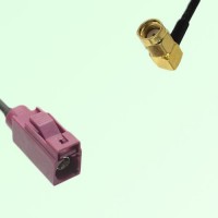 FAKRA SMB D 4004 bordeaux Female Jack to RP SMA Male Plug RA Cable FAKRA SMB D 4004 bordeaux Female Jack to RP SMA Male Plug RA Cable
