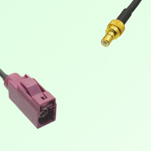 FAKRA SMB D 4004 bordeaux Female Jack to SMB Male Plug Cable