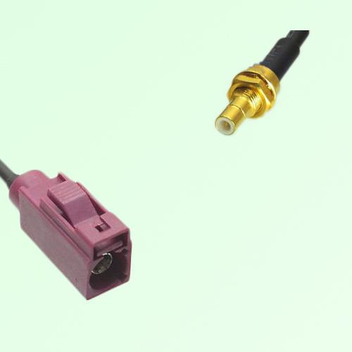 FAKRA SMB D 4004 bordeaux Female Jack to SMB Bulkhead Male Plug Cable FAKRA SMB D 4004 bordeaux Female Jack to SMB Bulkhead Male Plug Cable