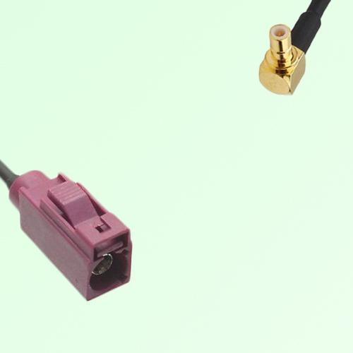 FAKRA SMB D 4004 bordeaux Female Jack to SMB Male Plug RA Cable FAKRA SMB D 4004 bordeaux Female Jack to SMB Male Plug RA Cable