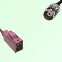 FAKRA SMB D 4004 bordeaux Female Jack to TNC Female Jack Cable FAKRA SMB D 4004 bordeaux Female Jack to TNC Female Jack Cable