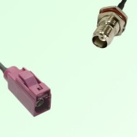FAKRA SMB D 4004 bordeaux Female Jack to TNC Bulkhead Female Cable FAKRA SMB D 4004 bordeaux Female Jack to TNC Bulkhead Female Cable