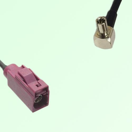 FAKRA SMB D 4004 bordeaux Female Jack to TS9 Male Plug RA Cable FAKRA SMB D 4004 bordeaux Female Jack to TS9 Male Plug RA Cable