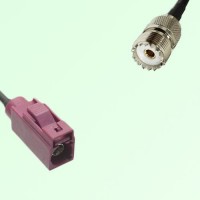 FAKRA SMB D 4004 bordeaux Female Jack to UHF Female Jack Cable FAKRA SMB D 4004 bordeaux Female Jack to UHF Female Jack Cable