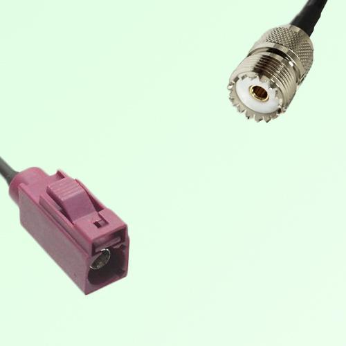 FAKRA SMB D 4004 bordeaux Female Jack to UHF Female Jack Cable FAKRA SMB D 4004 bordeaux Female Jack to UHF Female Jack Cable
