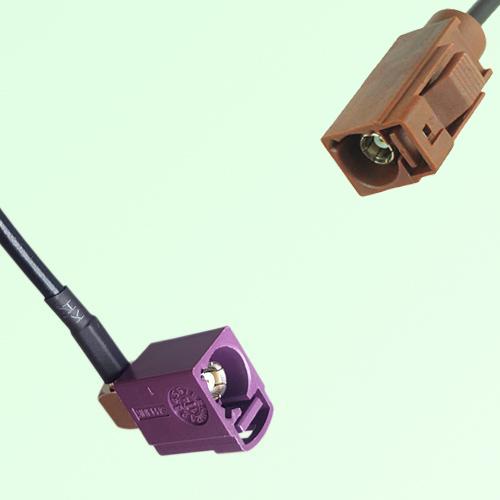FAKRA SMB D 4004 bordeaux Female Jack RA to F 8011 brown Female Cable