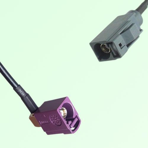 FAKRA SMB D 4004 bordeaux Female Jack RA to G 7031 grey Female Cable FAKRA SMB D 4004 bordeaux Female Jack RA to G 7031 grey Female Cable