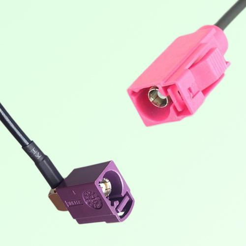 FAKRA SMB D 4004 bordeaux Female Jack RA to H 4003 violet Female Cable FAKRA SMB D 4004 bordeaux Female Jack RA to H 4003 violet Female Cable