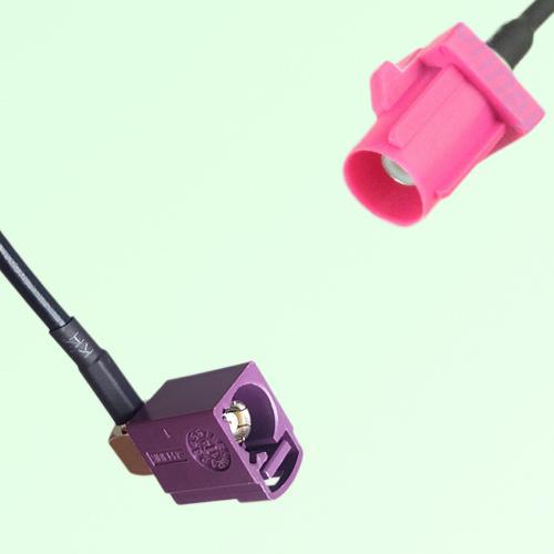 FAKRA SMB D 4004 bordeaux Female Jack RA to H 4003 violet Male Cable FAKRA SMB D 4004 bordeaux Female Jack RA to H 4003 violet Male Cable