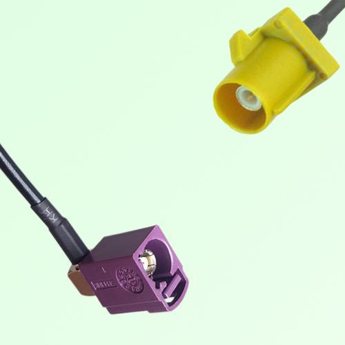FAKRA SMB D 4004 bordeaux Female Jack RA to K 1027 Curry Male Cable FAKRA SMB D 4004 bordeaux Female Jack RA to K 1027 Curry Male Cable