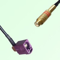FAKRA SMB D 4004 bordeaux Female Jack RA to RCA Female Jack Cable FAKRA SMB D 4004 bordeaux Female Jack RA to RCA Female Jack Cable