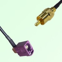 FAKRA SMB D 4004 bordeaux Female Jack RA to RCA Male Plug Cable
