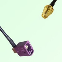 FAKRA SMB D 4004 bordeaux Female RA to RP SMA Bulkhead Female Cable FAKRA SMB D 4004 bordeaux Female RA to RP SMA Bulkhead Female Cable
