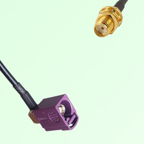 FAKRA SMB D 4004 bordeaux Female Jack RA to SMA Bulkhead Female Cable FAKRA SMB D 4004 bordeaux Female Jack RA to SMA Bulkhead Female Cable