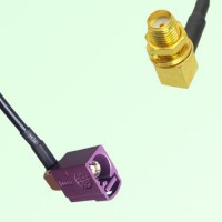 FAKRA SMB D 4004 bordeaux Female RA to SMA Bulkhead Female RA Cable FAKRA SMB D 4004 bordeaux Female RA to SMA Bulkhead Female RA Cable