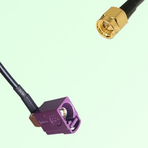 FAKRA SMB D 4004 bordeaux Female Jack RA to SMA Male Plug Cable FAKRA SMB D 4004 bordeaux Female Jack RA to SMA Male Plug Cable